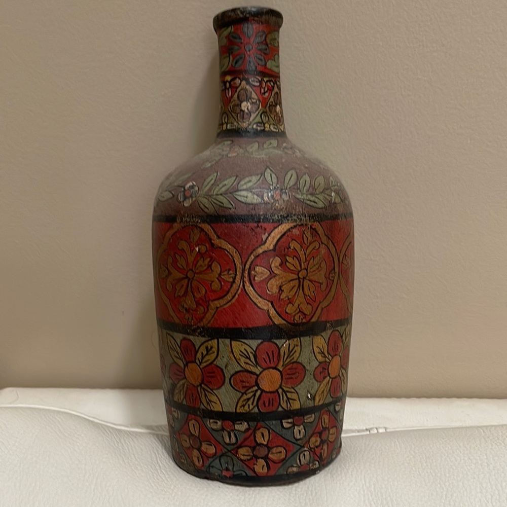 Decorative vintage pottery vase